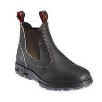 REDBACK BOBCAT Elastic Sided Safety Toe Workboot Claret Oil Kip