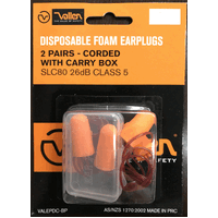 VALLEN Disposable Corded Earplug (PACK OF 10 PAIRS)