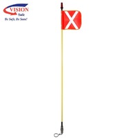 VISION SAFE LED Mine Flag / LED Whip Aerial 1.2m