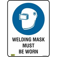 Welding Mask Must Be Warn Sign W/Pictograph