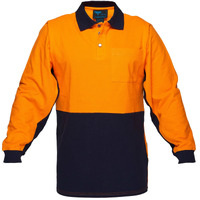 PORTWEST Long Sleeve Cotton Pique Polo Shirt
