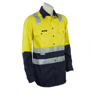 VISITEC Cotton Drill Taped Long Sleeve Shirt