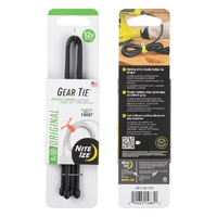 Nite Ize Gear Tie 12 inch, Reusable Rubber Twist Tie, 2 PACK