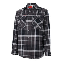 Hard Yakka Long Sleeve Check Flannel Shirt (CHARCOAL CHECK)