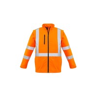 Syzmik Unisex Hi Vis 2 in 1 X Back Soft Shell Jacket