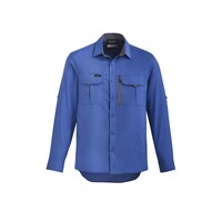 SYZMIK Mens Outdoor Long Sleeve Shirt (BLUE)