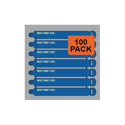 DUE Lifting Inspection Tags PACK OF 100 Jtagz 300mm RigTag NEXT INSP BLUE 